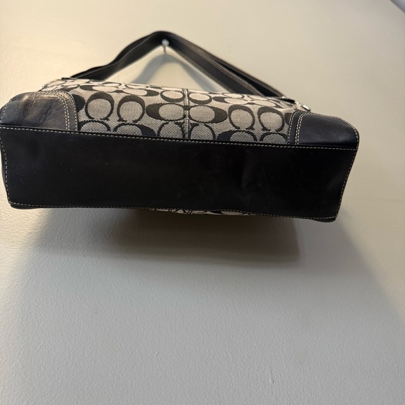 Y2K Coach Hampton Social Signature Flap Shoulder Bag - Picture 12 of 16